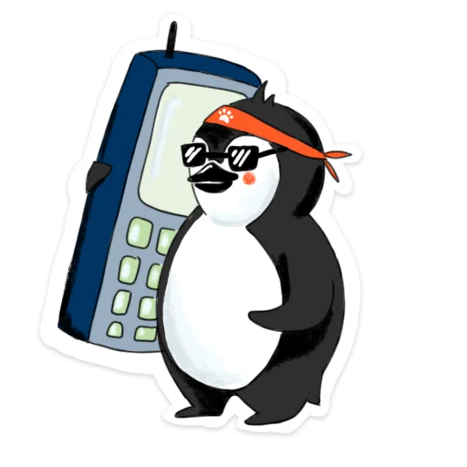📞 Стикер «Пингвин Валера» для Telegram