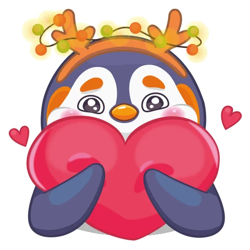 ❤️ Стикер «Пингвин Сэм» для Telegram