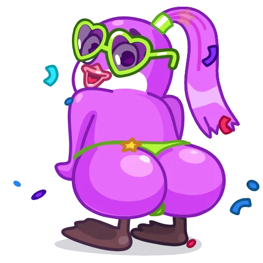 🍑 Стикер «Lolo and Pepe» для Telegram
