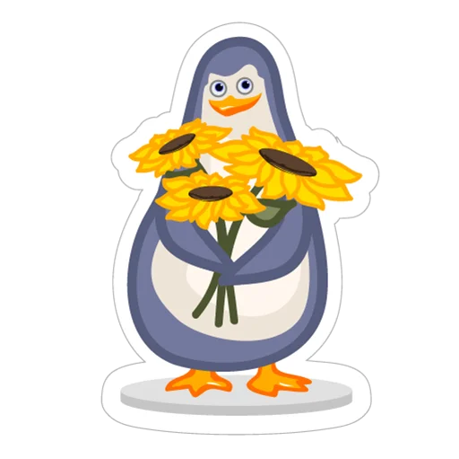 🥳 Стикер «LE penguins UA» для Telegram