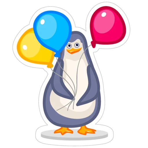 🥳 Стикер «LE penguins UA» для Telegram
