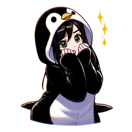 🙊 Стикер «Penguin Tyan» для Telegram