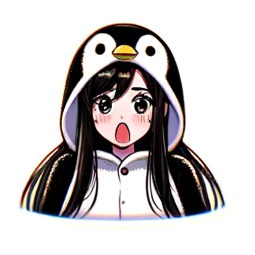 😨 Стикер «Penguin Tyan» для Telegram