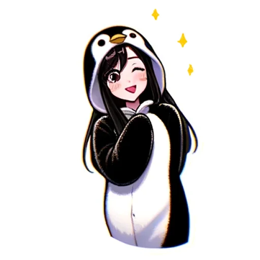 😉 Стикер «Penguin Tyan» для Telegram