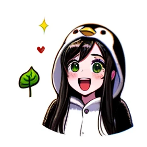 😄 Стикер «Penguin Tyan» для Telegram