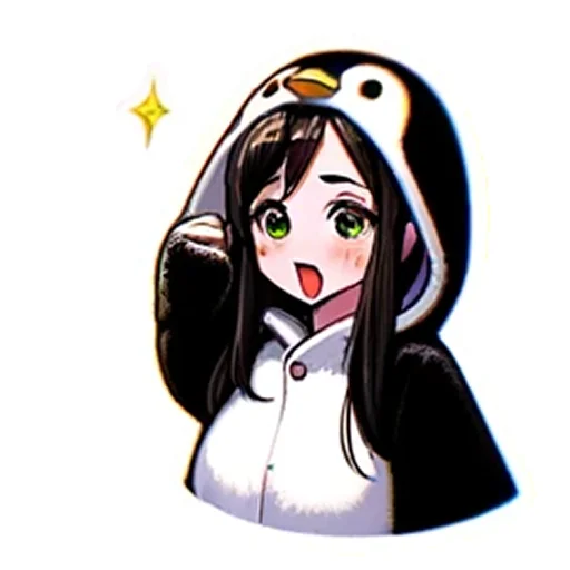 ⁉️ Стикер «Penguin Tyan» для Telegram