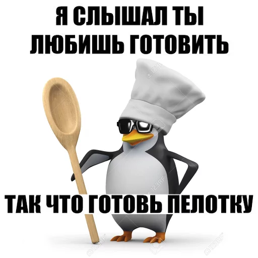 🍴 Стикер «pengven» для Telegram