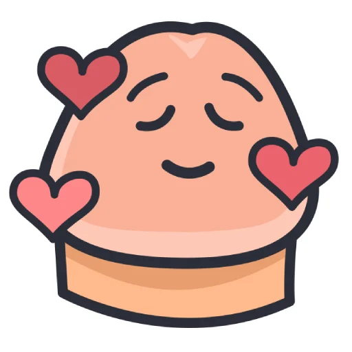 🥰 Стикер «Смайлики-члены» для Telegram