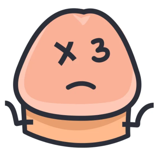 🤷‍♀️ Стикер «Смайлики-члены» для Telegram