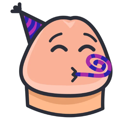 🥳 Стикер «Смайлики-члены» для Telegram