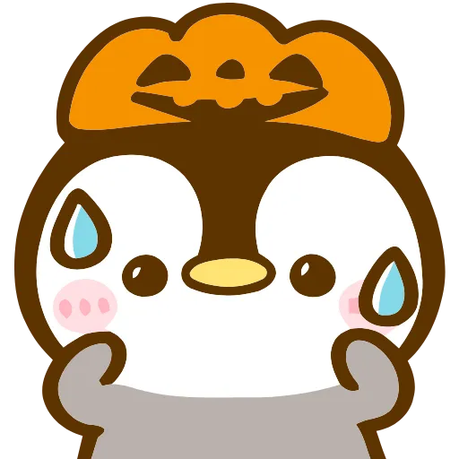 😥 Эмодзи «Penpen Autumn» для Telegram