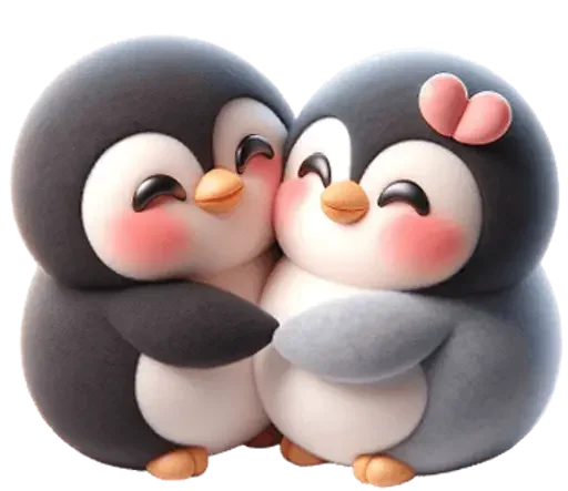 ❤️ Стикер «Penguins» для Telegram