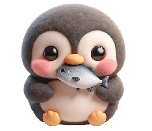 🐟 Стикер «Penguins» для Telegram