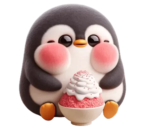 🍦 Стикер «Penguins» для Telegram