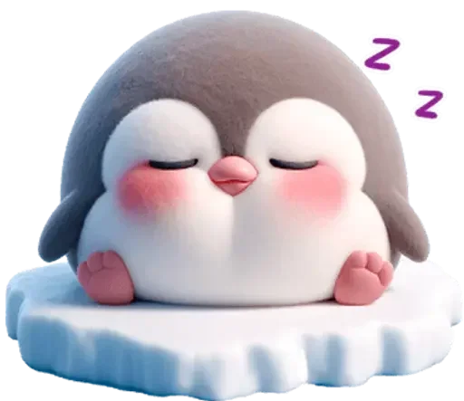 😴 Стикер «Penguins» для Telegram
