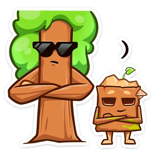 😎 Стикер «Пенёк Пеня» для Telegram