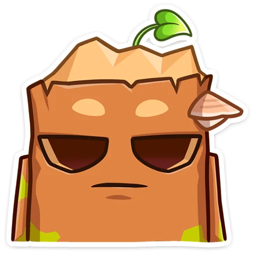 😐 Стикер «Пенёк Пеня» для Telegram