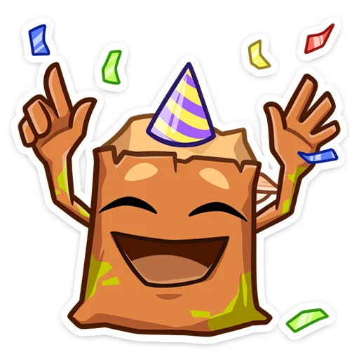 🥳 Стикер «Пенёк Пеня» для Telegram