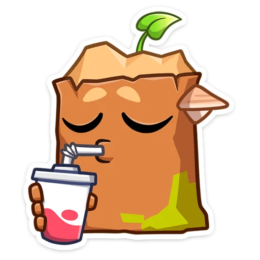 🥤 Стикер «Пенёк Пеня» для Telegram