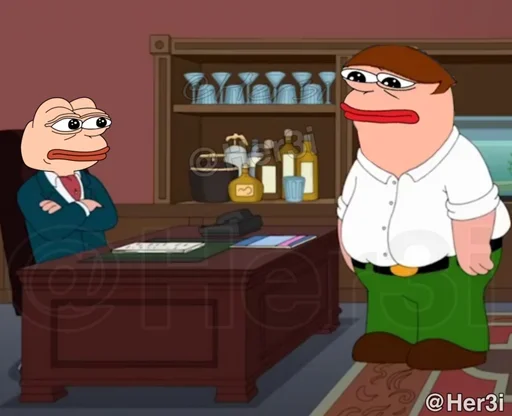 🐸 Стикер «Family Guy [ pepe ] -» для Telegram