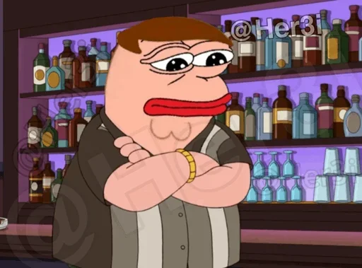 🐸 Стикер «Family Guy [ pepe ] -» для Telegram