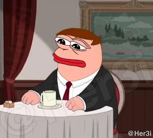 🐸 Стикер «Family Guy [ pepe ] -» для Telegram