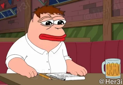 🐸 Стикер «Family Guy [ pepe ] -» для Telegram