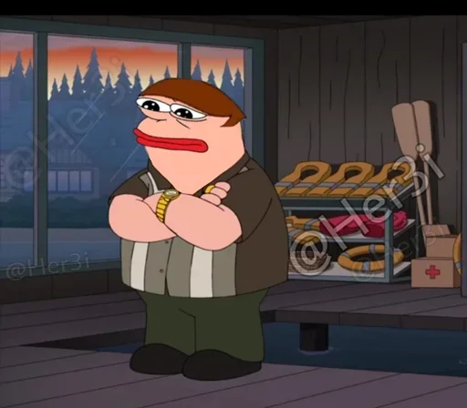 🐸 Стикер «Family Guy [ pepe ] -» для Telegram