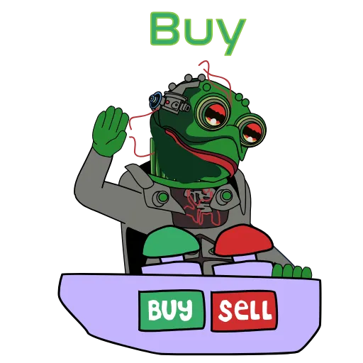🤑 Стикер «The Pepe AI» для Telegram