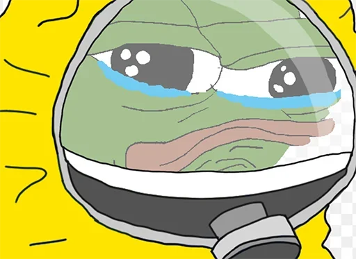 😕 Стикер «Pepe Coronavirus» для Telegram