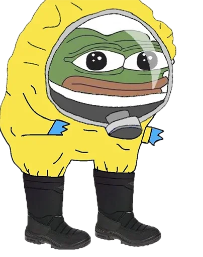☺️ Стикер «Pepe Coronavirus» для Telegram