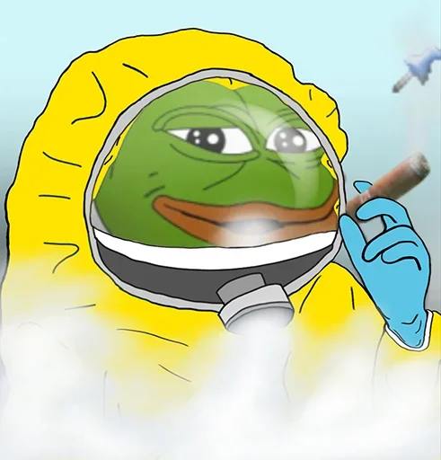 🚬 Стикер «Pepe Coronavirus» для Telegram