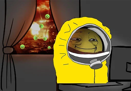 ☄ Стикер «Pepe Coronavirus» для Telegram