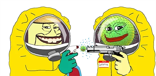 🧴 Стикер «Pepe Coronavirus» для Telegram