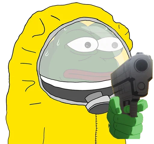 🔫 Стикер «Pepe Coronavirus» для Telegram