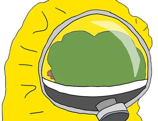 💀 Стикер «Pepe Coronavirus» для Telegram
