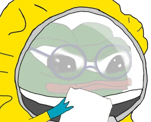 🤓 Стикер «Pepe Coronavirus» для Telegram