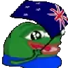 Стикер 29 🏳️ Pepe Flags - лягух Пепе с флажками разных стран