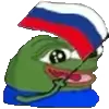 Стикер 19 🏳️ Pepe Flags - лягух Пепе с флажками разных стран