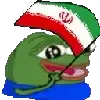 Стикер 8 🏳️ Pepe Flags - лягух Пепе с флажками разных стран