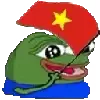 Стикер 21 🏳️ Pepe Flags - лягух Пепе с флажками разных стран