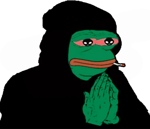 🙏 Стикер «pepefrog» для Telegram