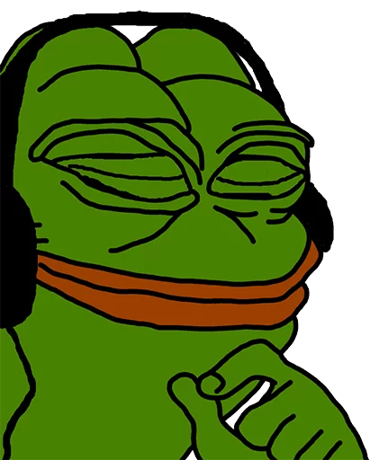 🎧 Стикер «pepefrog» для Telegram