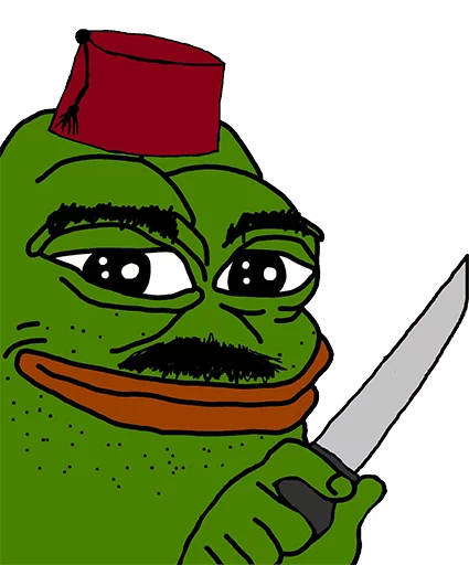 🔪 Стикер «pepefrog» для Telegram