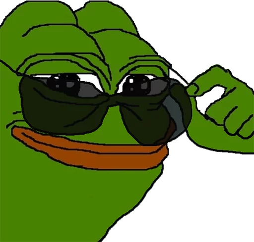 😎 Стикер «pepefrog» для Telegram