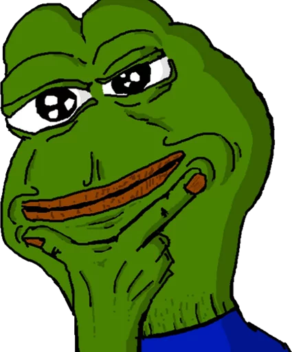 🤔 Стикер «pepefrog» для Telegram