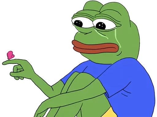 😭 Стикер «pepefrog» для Telegram