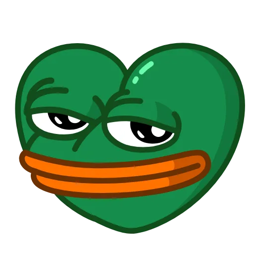 ❤️ Стикер «PePe ⇲ ⇱» для Telegram