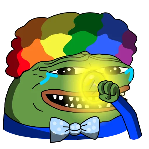 😂 Стикер «PePe ⇲ ⇱» для Telegram