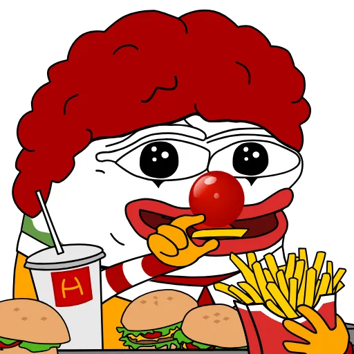 😕 Стикер «PePe ⇲ ⇱» для Telegram